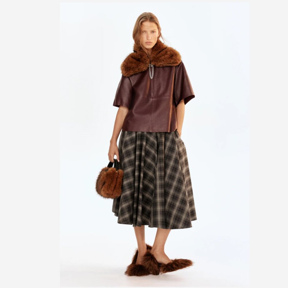 BNWT H&M A/W 2025 Cotton Circle Skirt Sizes 4,6,12,18 - Picture 2 of 6